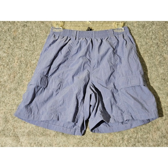 columbia sportswear Pants - Columbia Sportswear Nylon Cargo Shorts Womens Size S Blue Elastic Waist Pockets